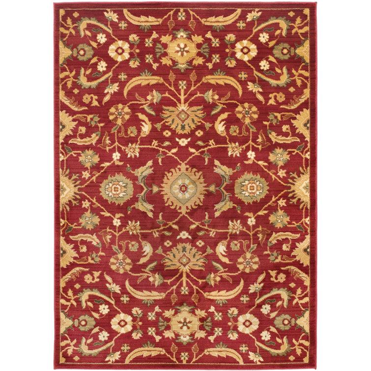 Lauren Ralph Lauren Adyson Oriental Red/Gold Area Rug Wayfair Canada